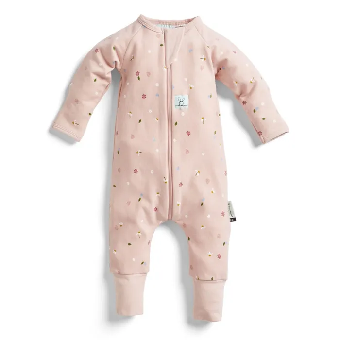 ergoPouch Layers Long Sleeve 1.0 Tog Daisies Baby Bunting AU