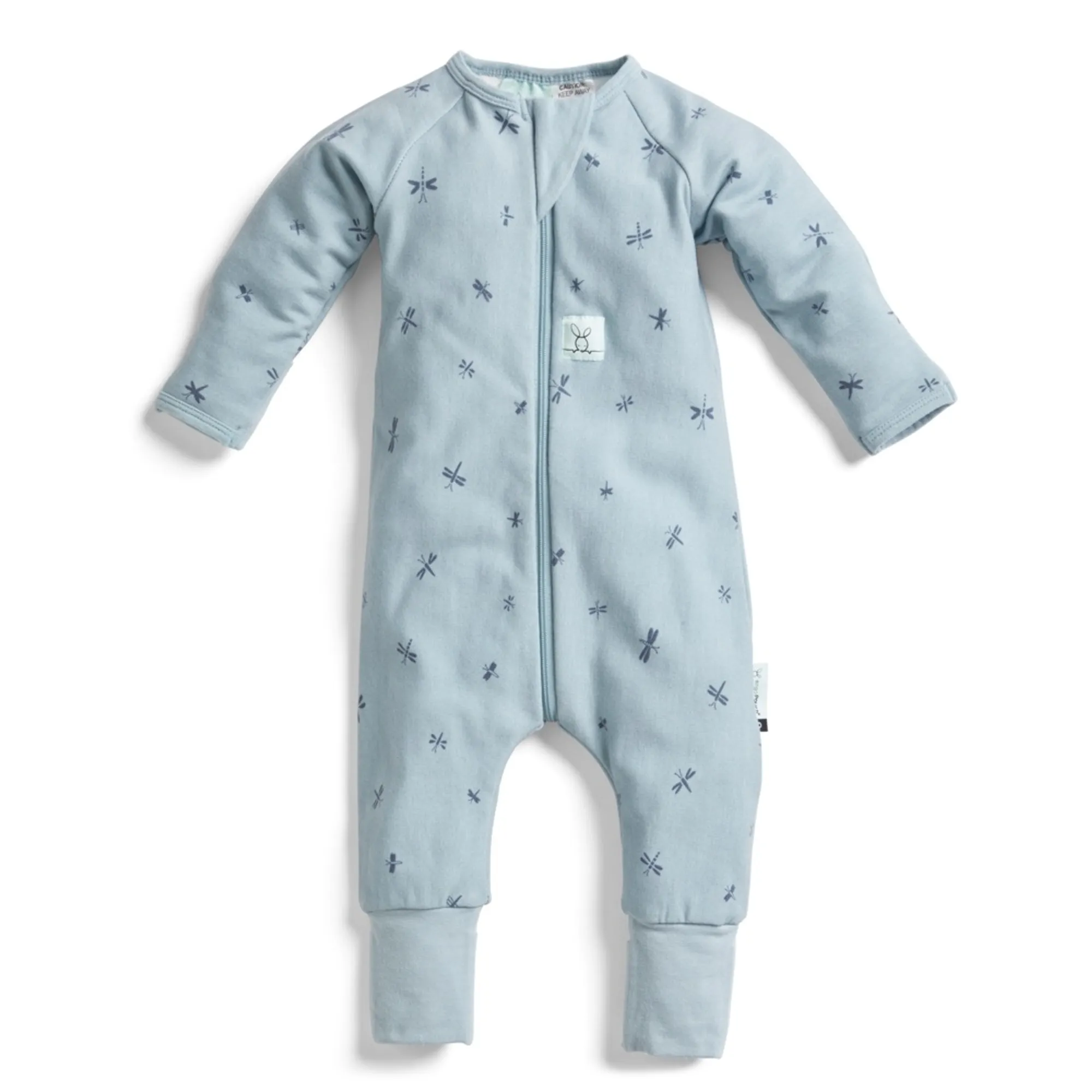 ergoPouch Layers Long Sleeve 1.0 Tog Dragonflies Baby Bunting AU