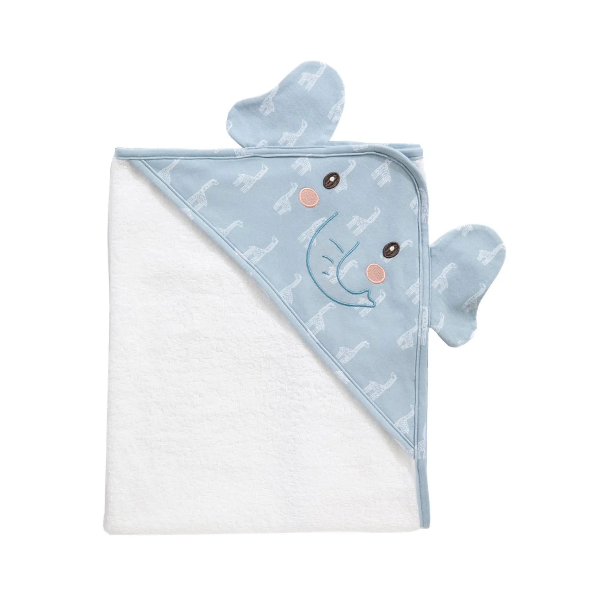 Living Textiles Hooded Towel Elephant Wild Safari