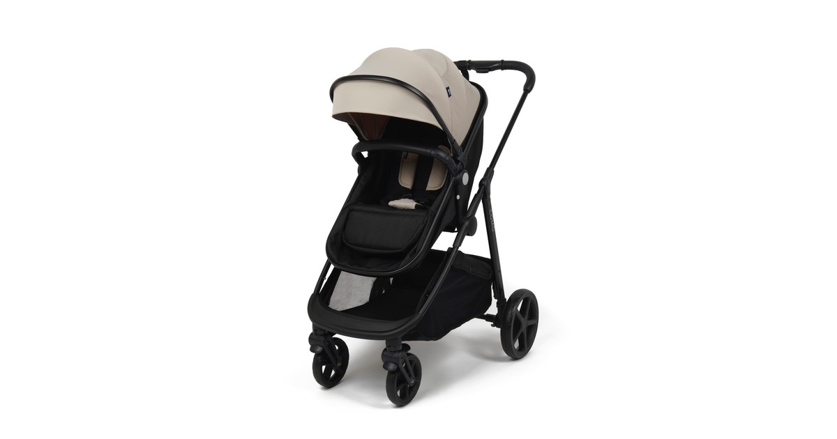 4Baby Como Stroller Black Oatmeal | Baby Bunting AU