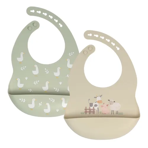 Little Rawr Silicone Bib Farm Pack Baby Bunting AU