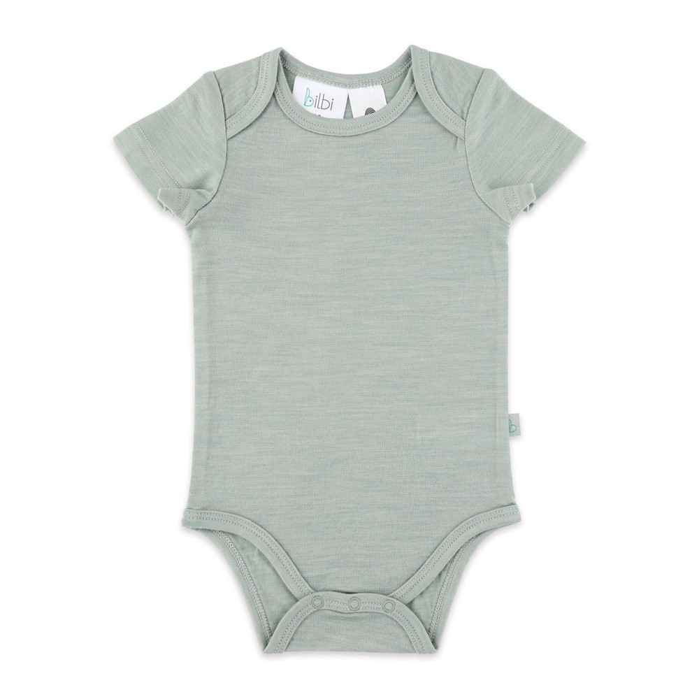 Bilbi Merino Short Sleeve Bodysuit Green Size 00