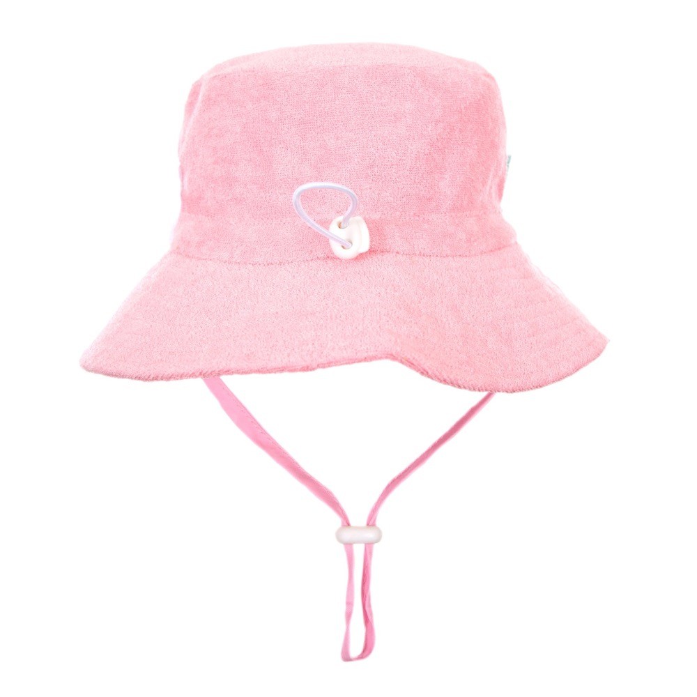 Acorn Bucket Hat Towelling Pink Size Small