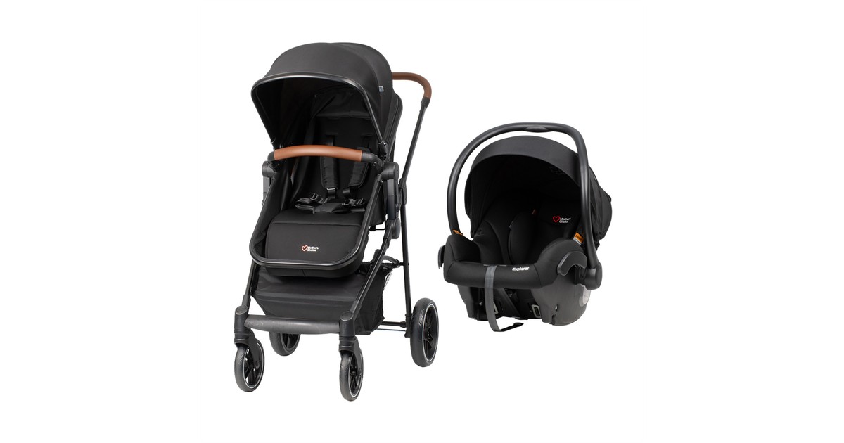 Mothers Choice Explorer Travel System Black | Baby Bunting AU