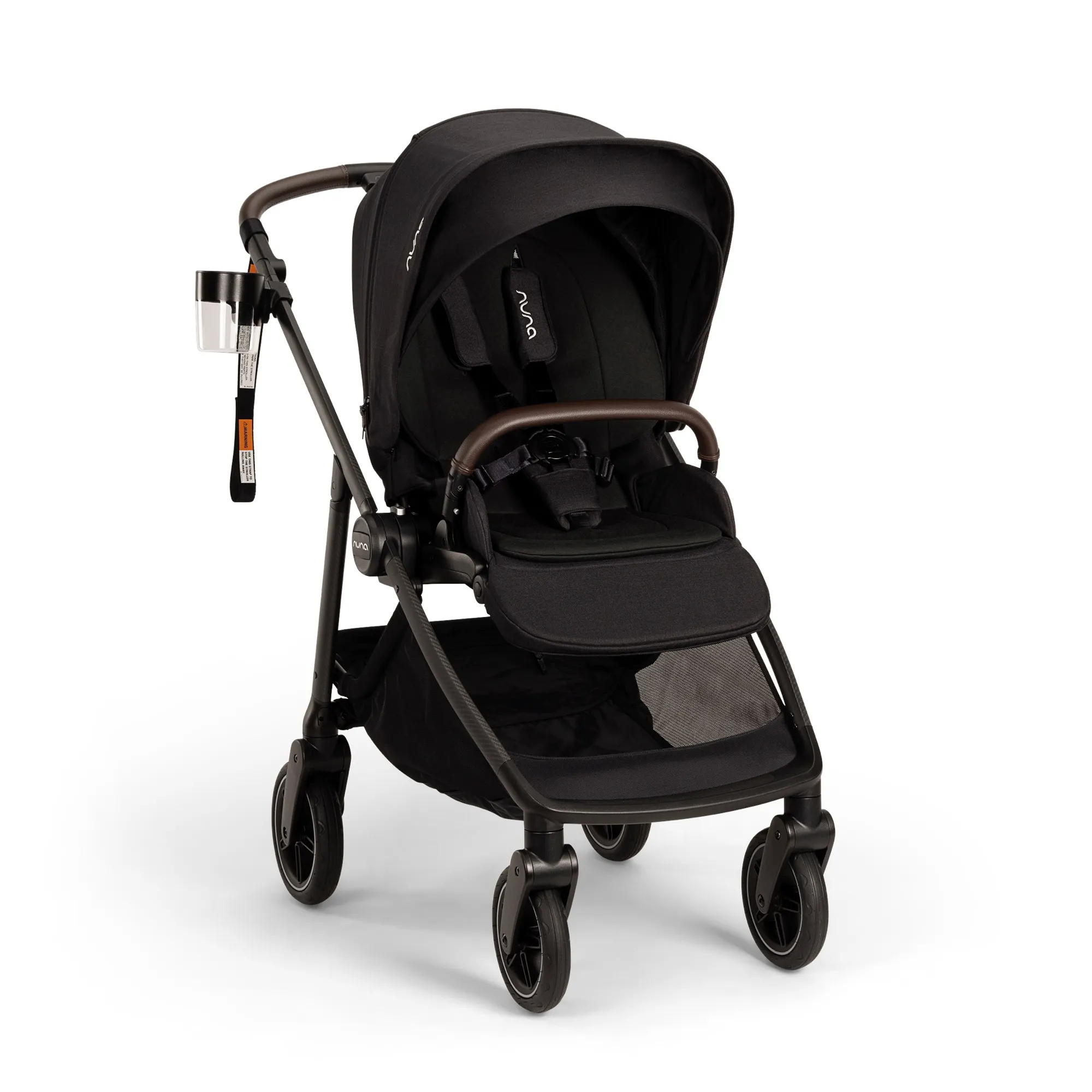 Nuna SWIV Stroller With Cup Holder Caviar