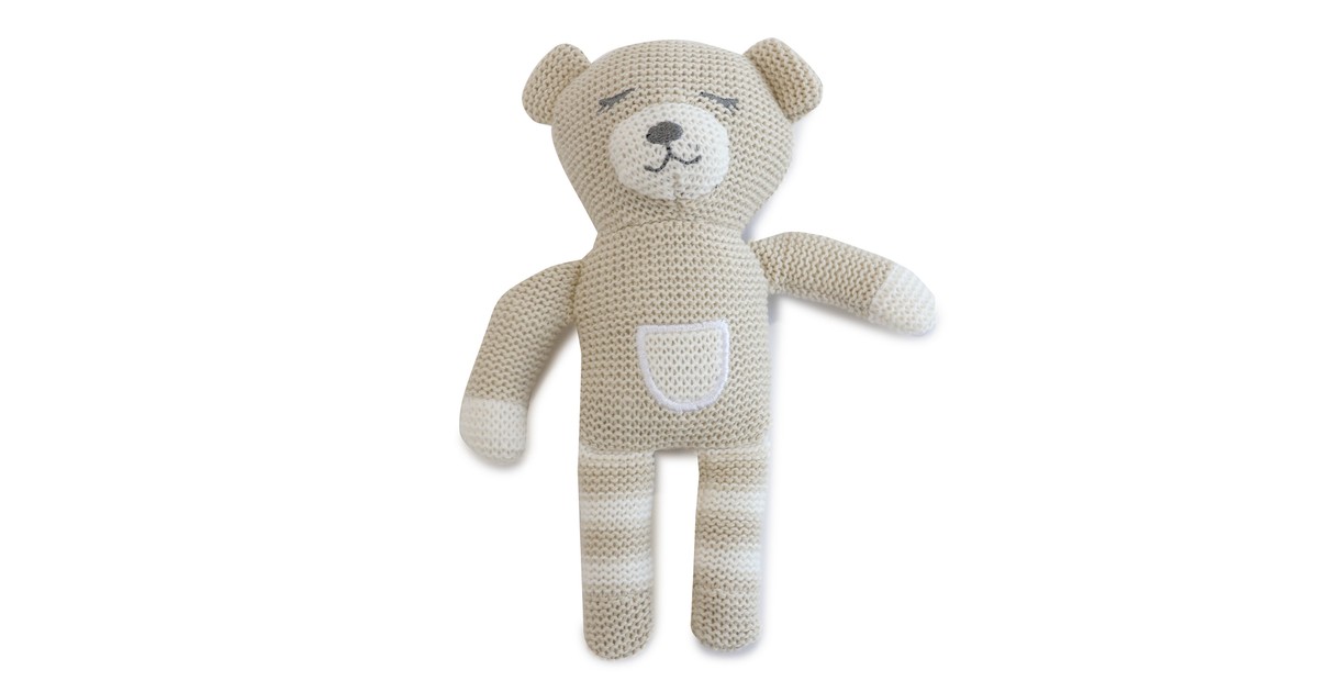 Bubba Blue Nordic Baby Knit Rattle Sand Baby Bunting AU