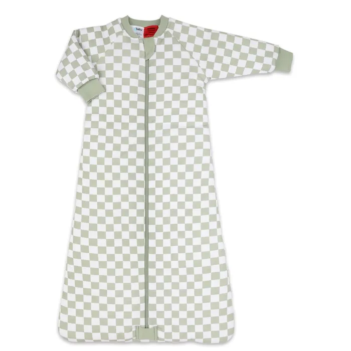 4Baby Sleepbag Long Sleeve Sage Check 3.5 Tog Size 24-36 Months
