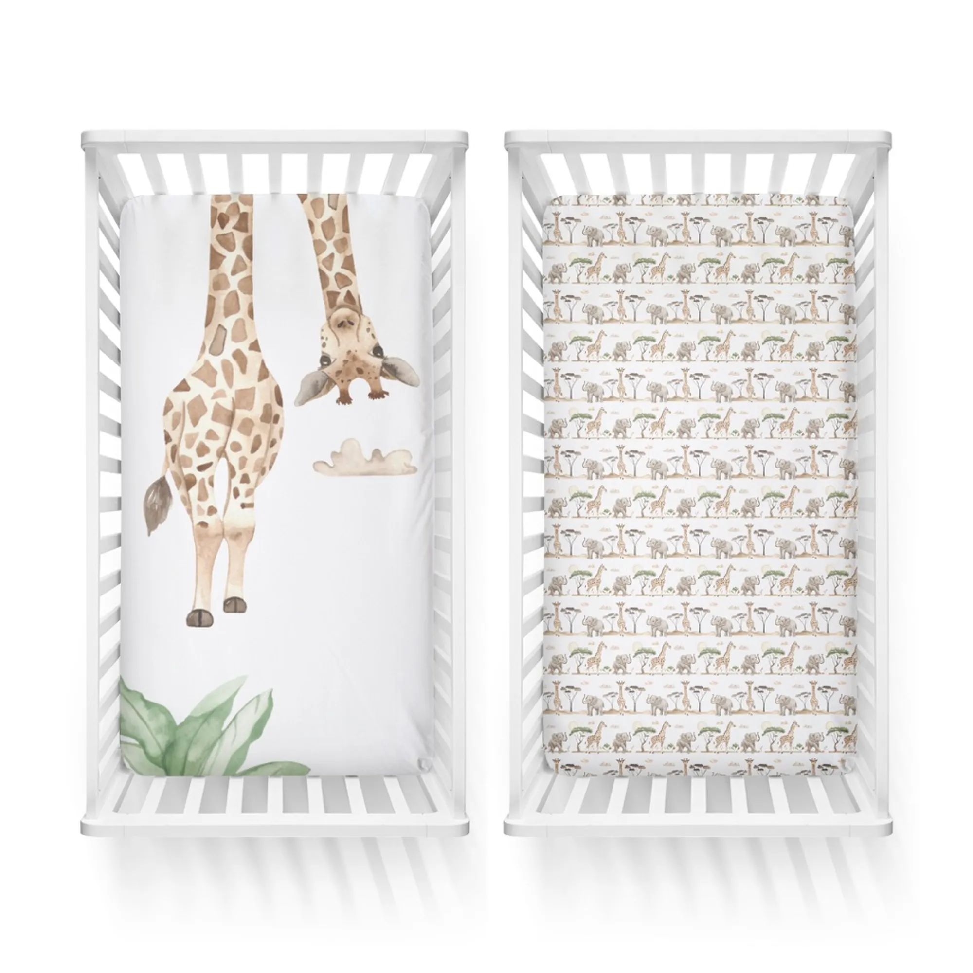 Bubba Blue Cot Fitted Sheet 2 Pack Adventure