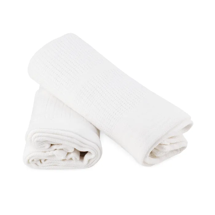 Little Bamboo 2 Pack Cellular Blanket Natural