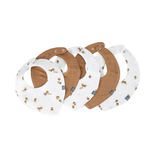 Little Bamboo Muslin Bibs Pack Iced Coffee Baby Bunting AU