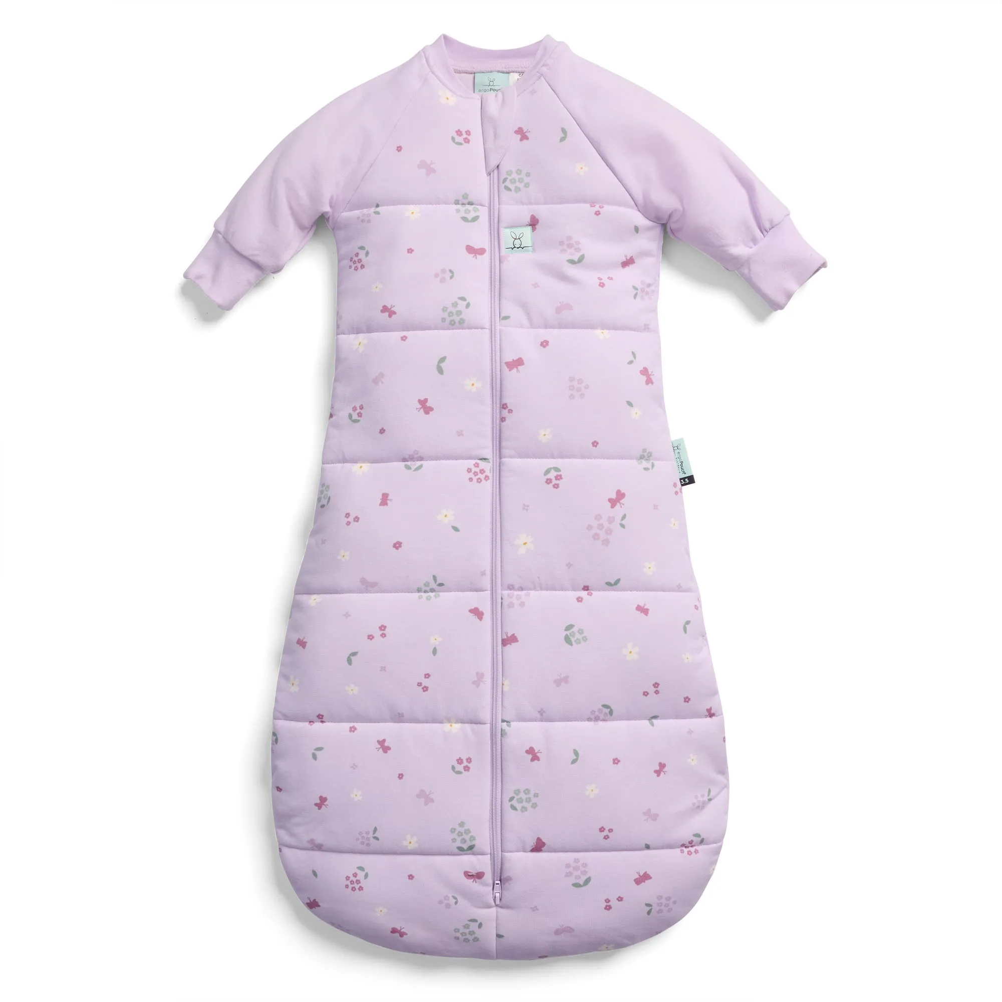 ergoPouch Long Sleeve Jersey Sleeping Bag 2.5 Tog Butterfly Gardens Size 8-24 Months