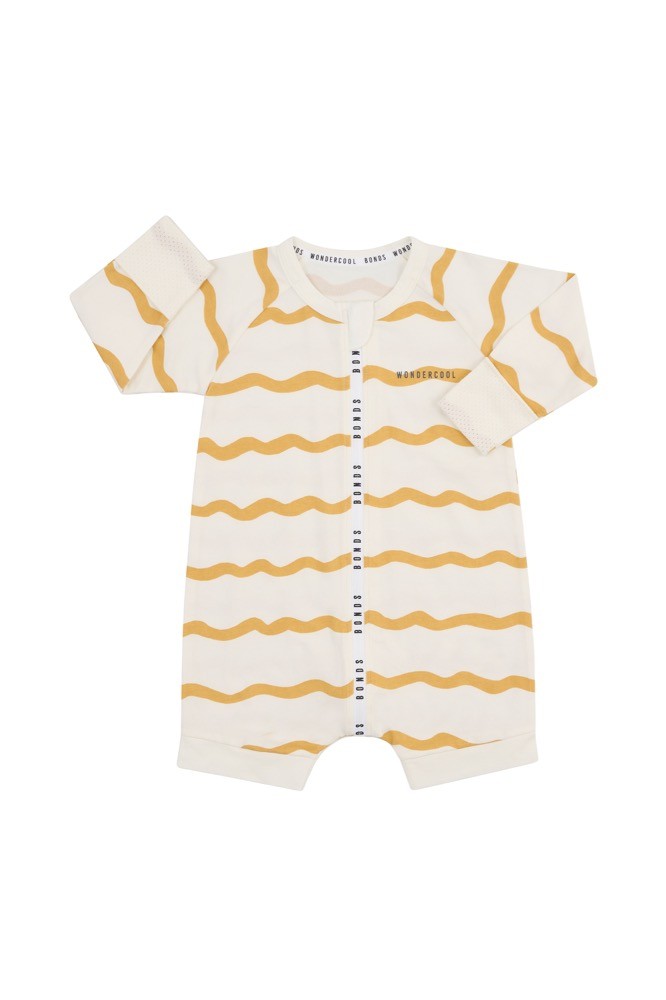 Bonds Wondercool Zippy Short Leg Squiggly Size 0000