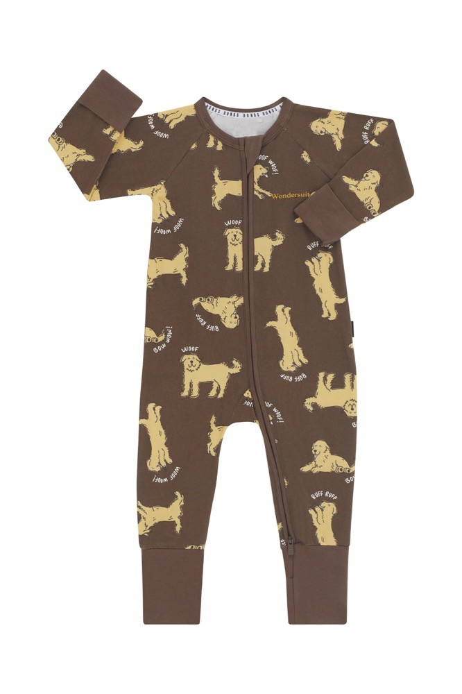 Bonds Wondersuit Zip Goldie Dog Yellow Size 0