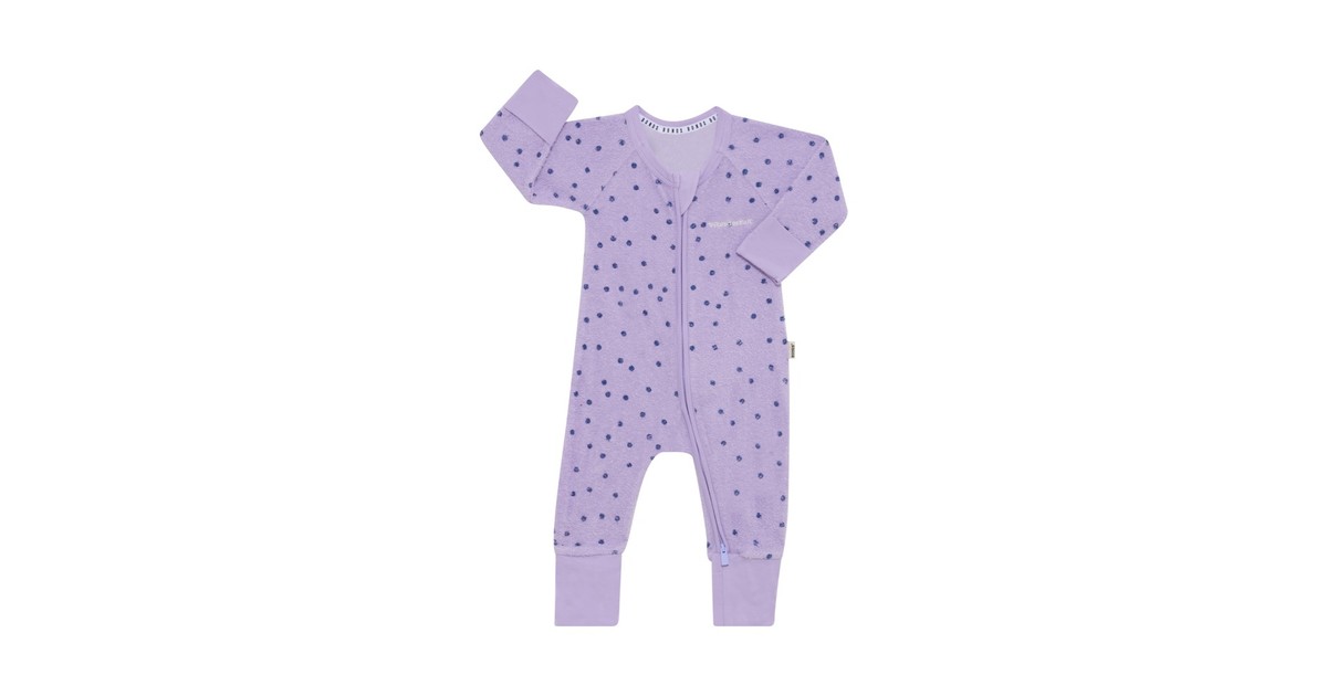 Bonds Wondersuit Zip Poodle Ditsy Dot Purple Baby Bunting AU