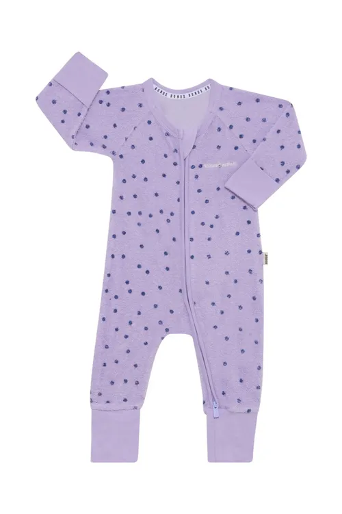Bonds Wondersuit Zip Poodle Ditsy Dot Purple Baby Bunting NZ