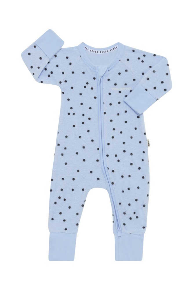 Bonds Wondersuit Zip Poodle Ditsy Dot Crystal Waters Size 2