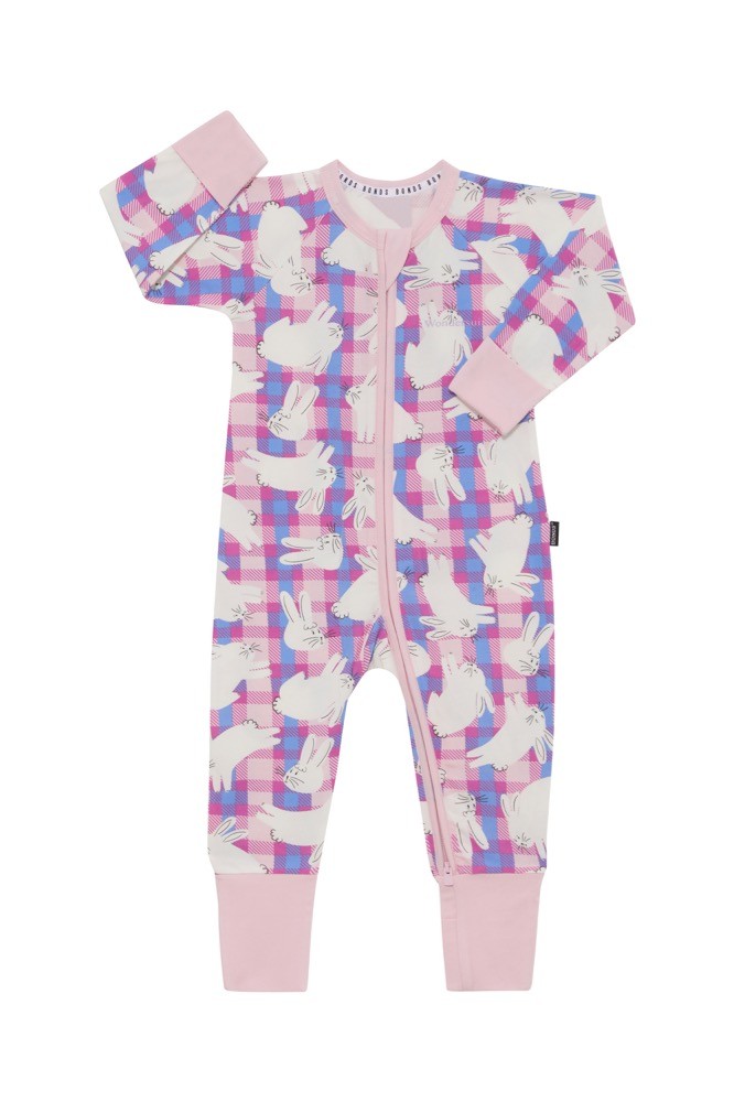 Bonds Wondersuit Zip Bunny Burrow Pink Size 000