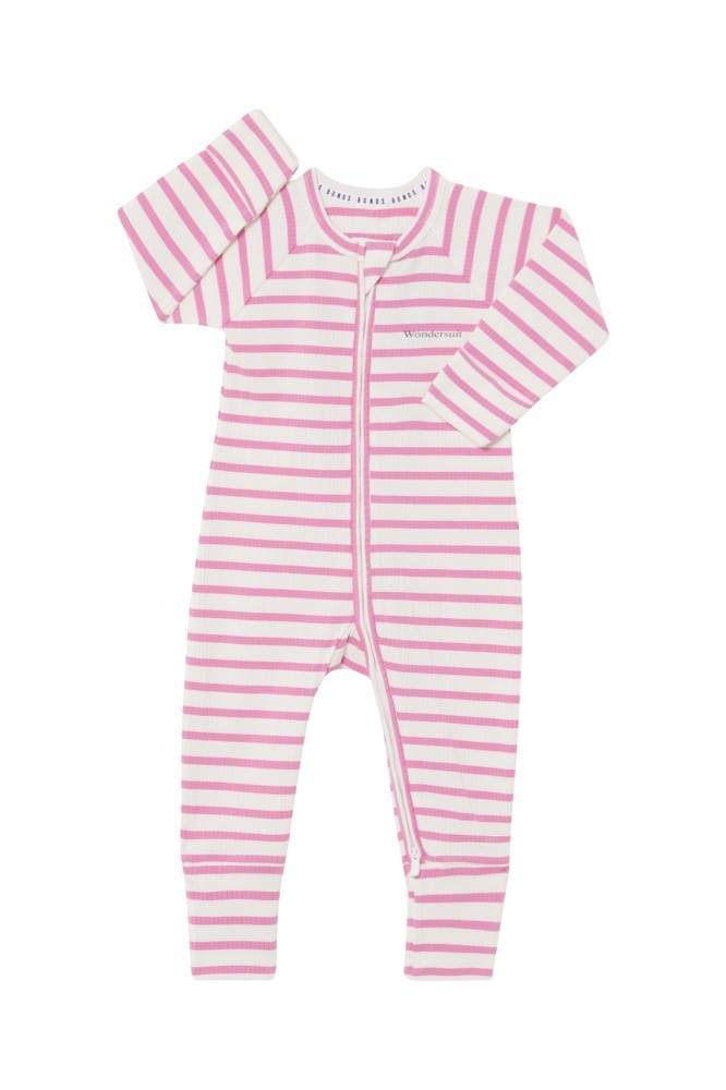 Bonds Zippy Zip Rib Lolly Ice/ Mascapone Size 0