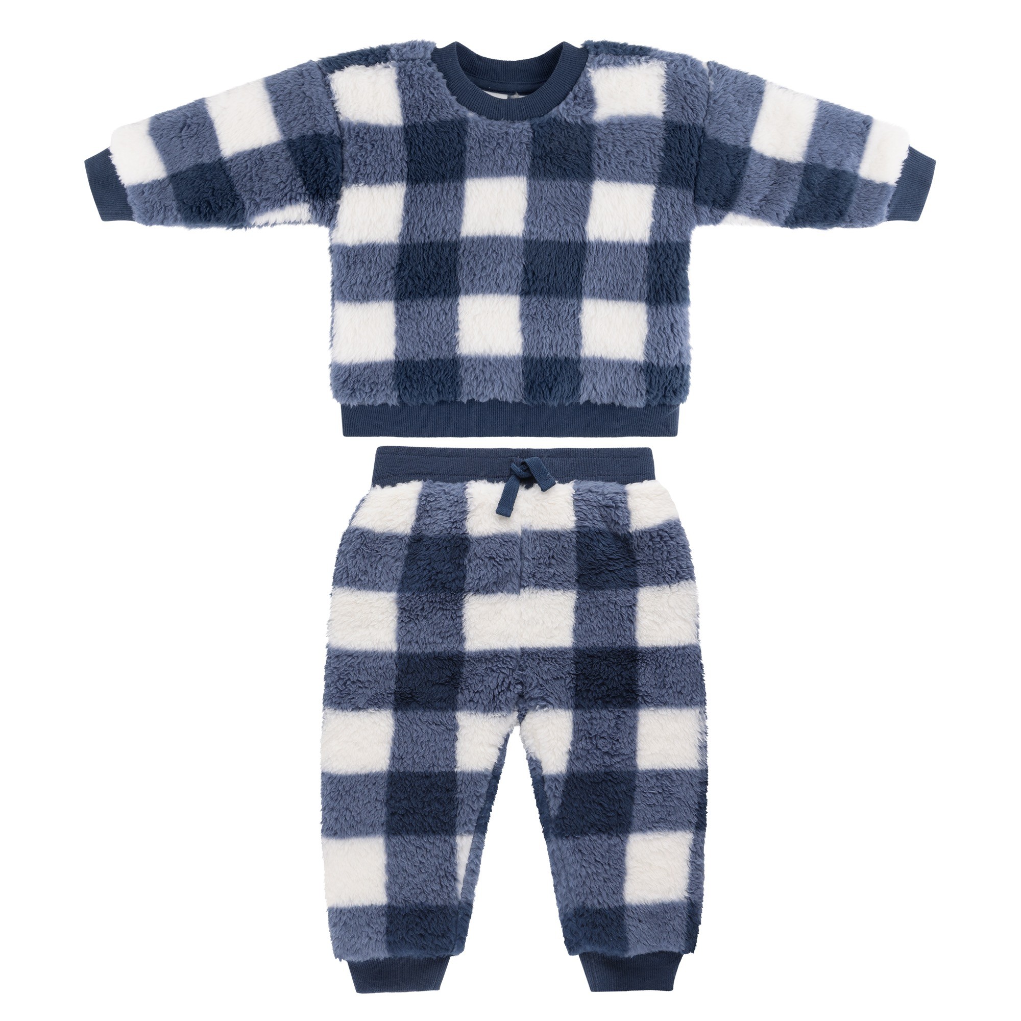 Bilbi 2 Piece Set Tracksuit Navy Gingham Size 0