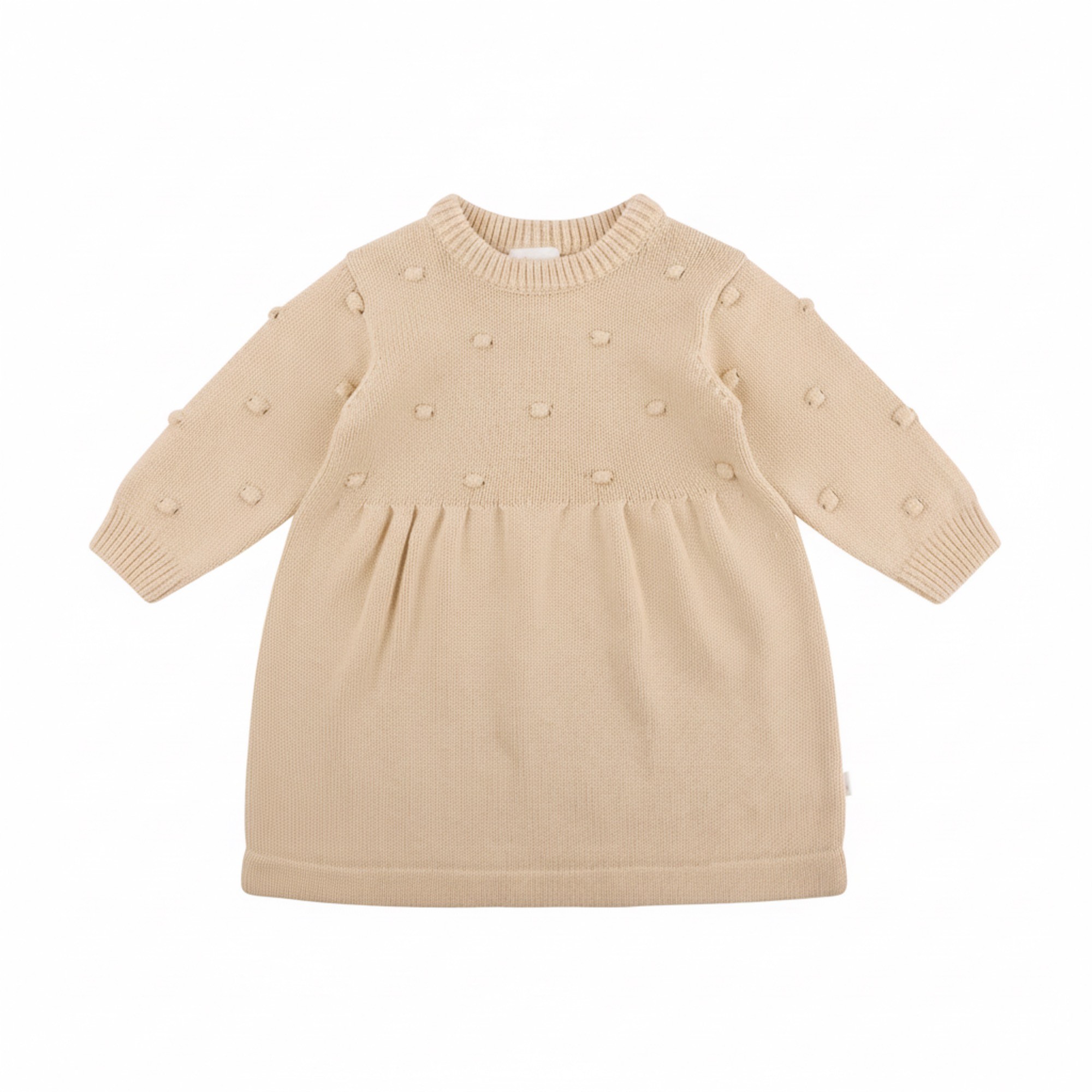 Bilbi Dress Long Sleeve Knit Nougat Spot Size 0