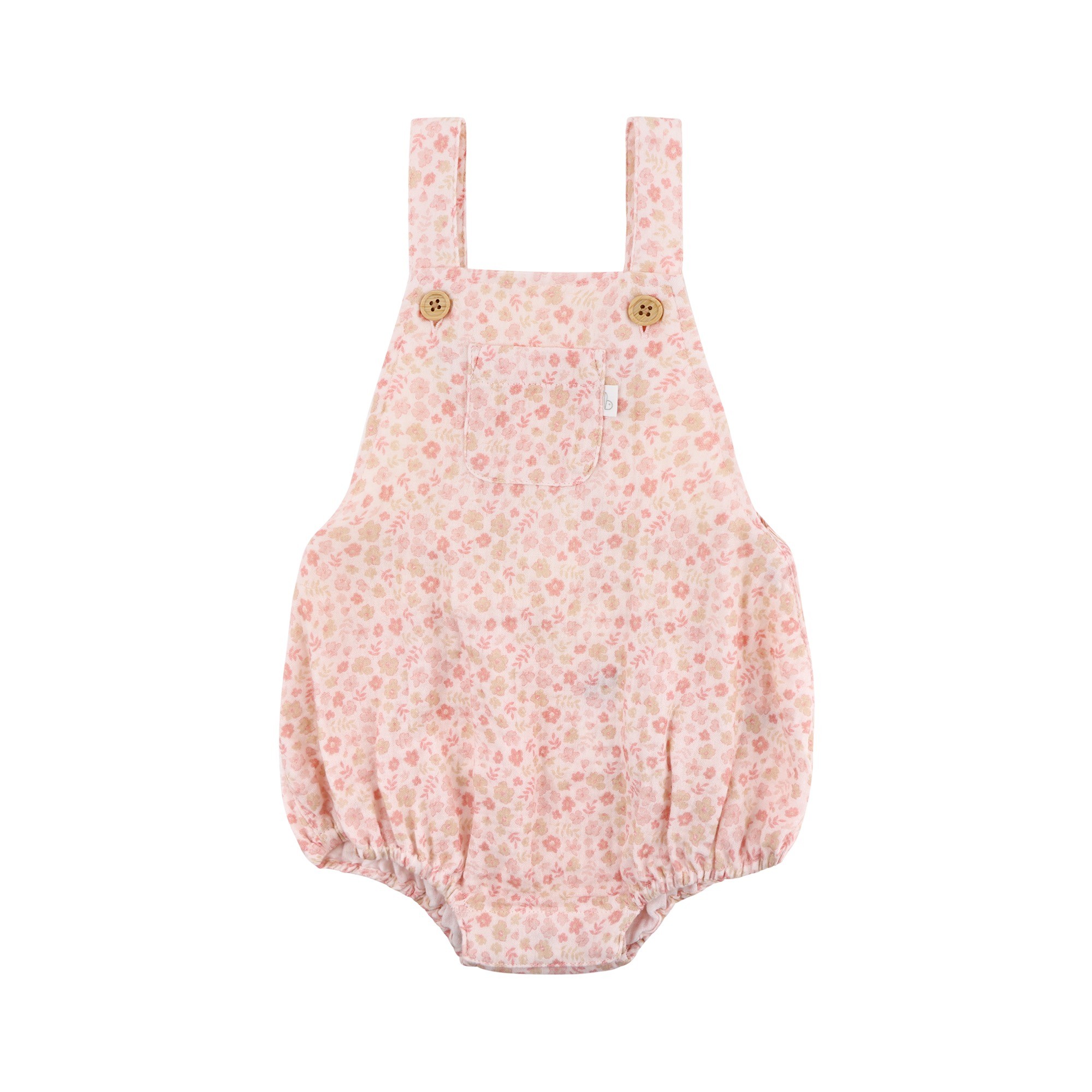 Bilbi Romper Sleeveless Pocket Floral Primrose Size 00