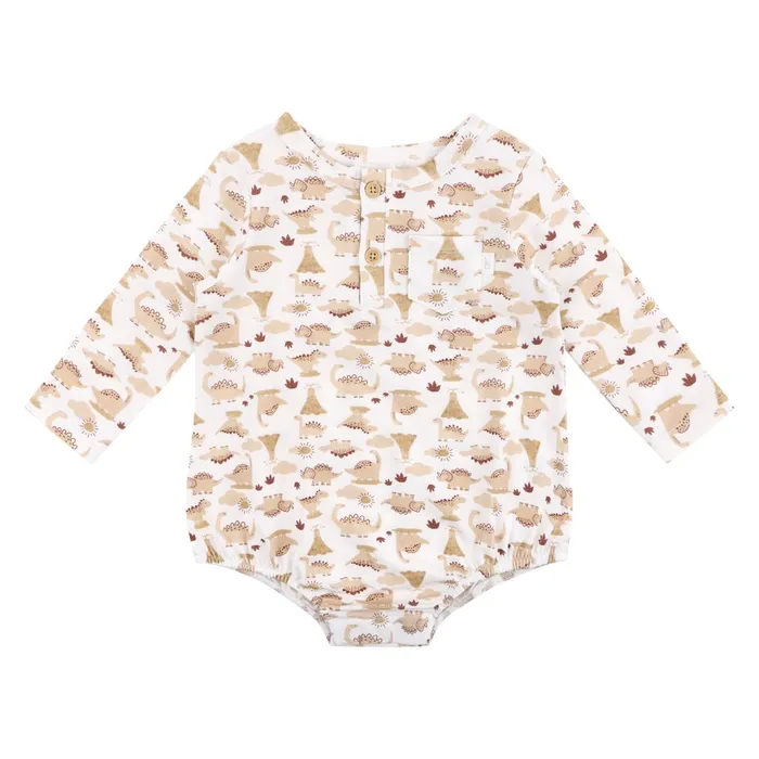 Bilbi Bodysuit Long Sleeve Pocket Dinos Buff