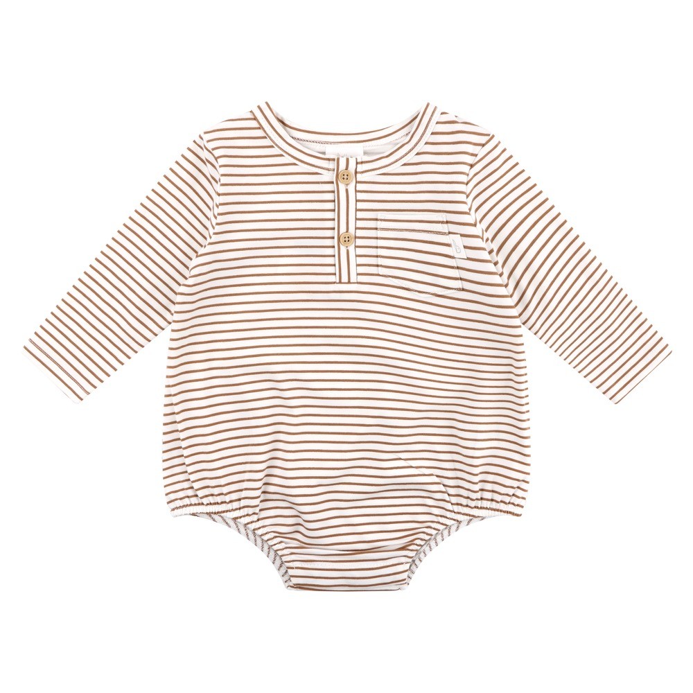 Bilbi Bodysuit Pocket Nutmeg Stripe Size 00
