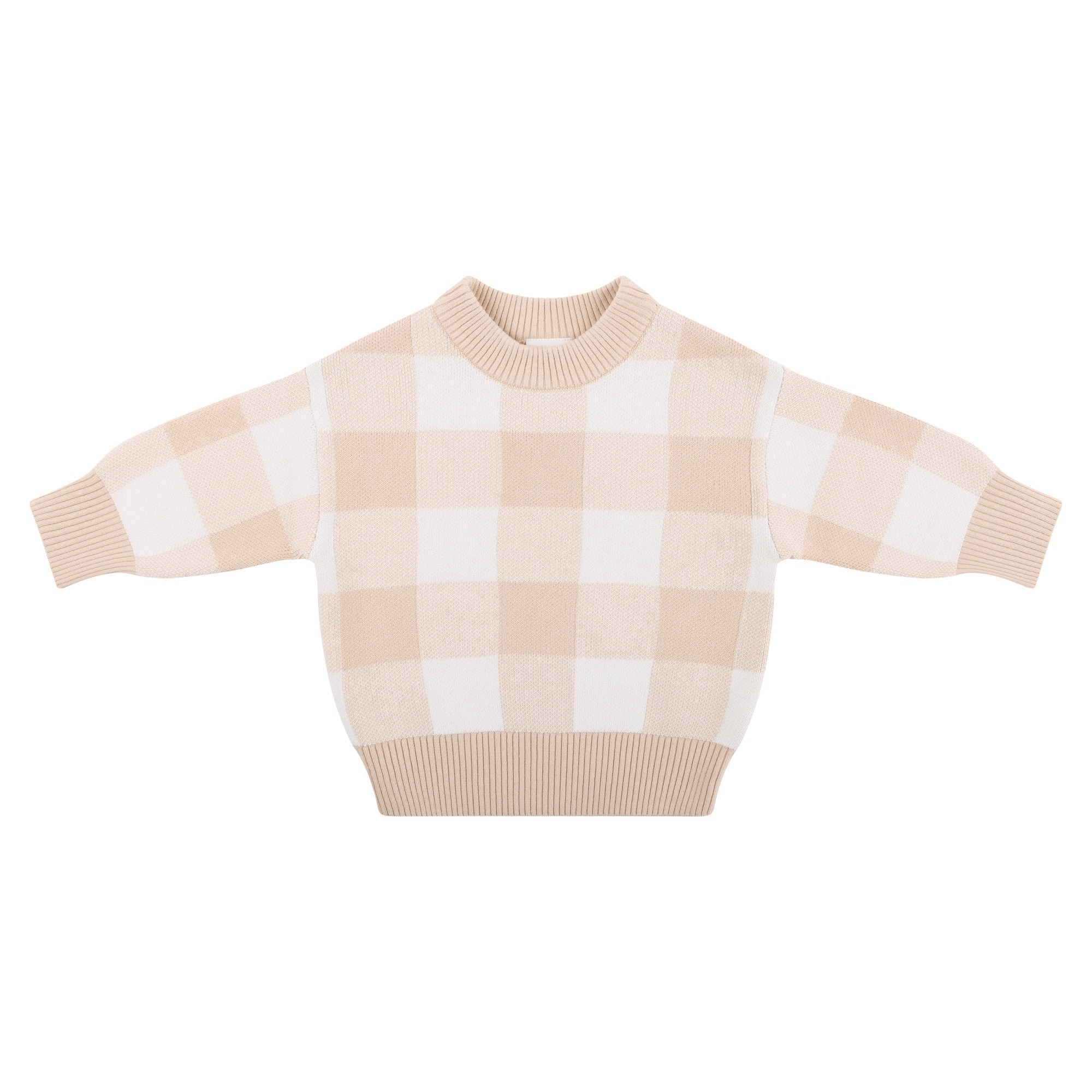 Bilbi Jumper Gingham Biscotti Size 0
