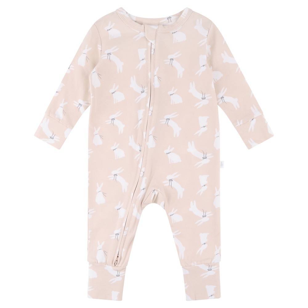 Bilbi Onesie Zip Bunny Sandshell Size 1