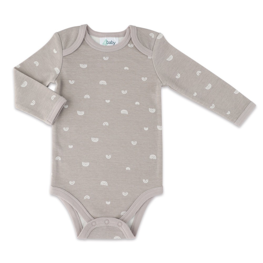 4baby Bodysuit Long Sleeve Rainbow Brown Size 000
