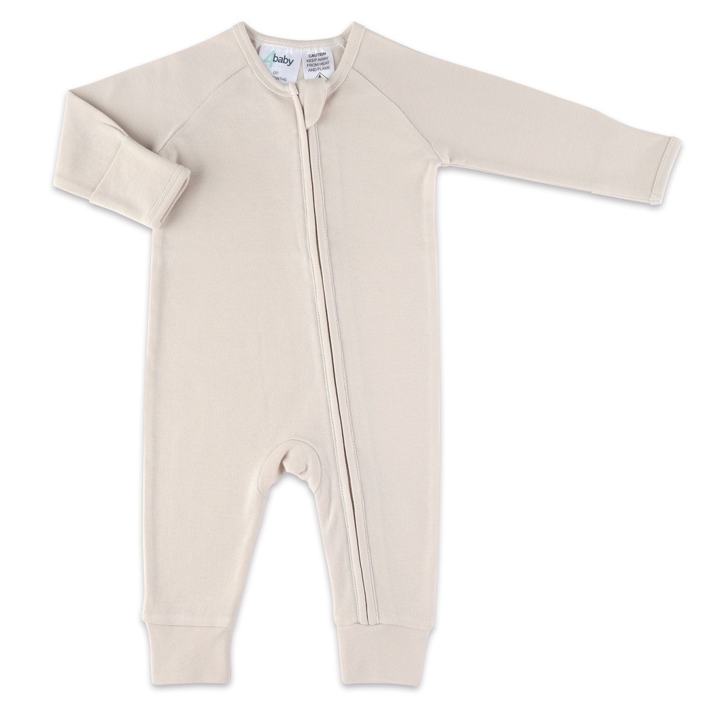 4baby Zip Coverall Long Sleeve 0.2 Tog Beige Size 0000