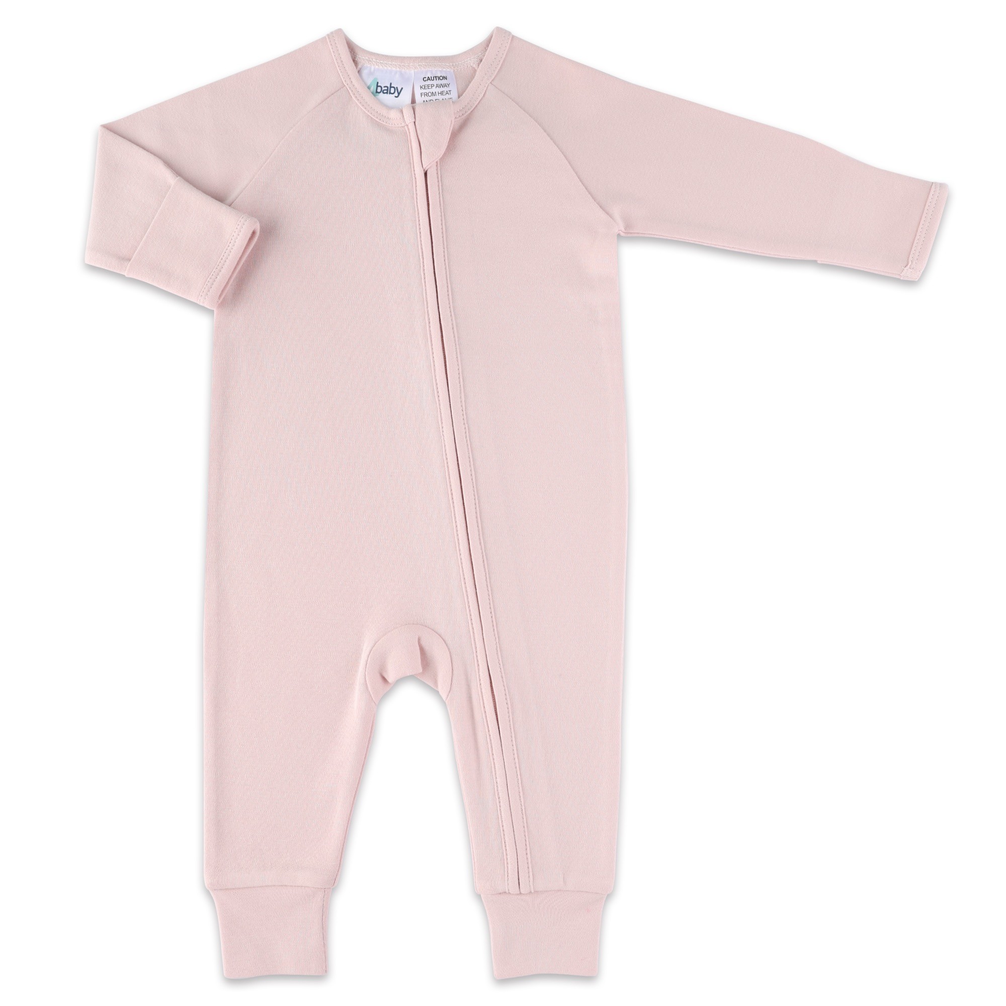 4baby Zip Coverall Long Sleeve 1 Tog Mauve Size 0