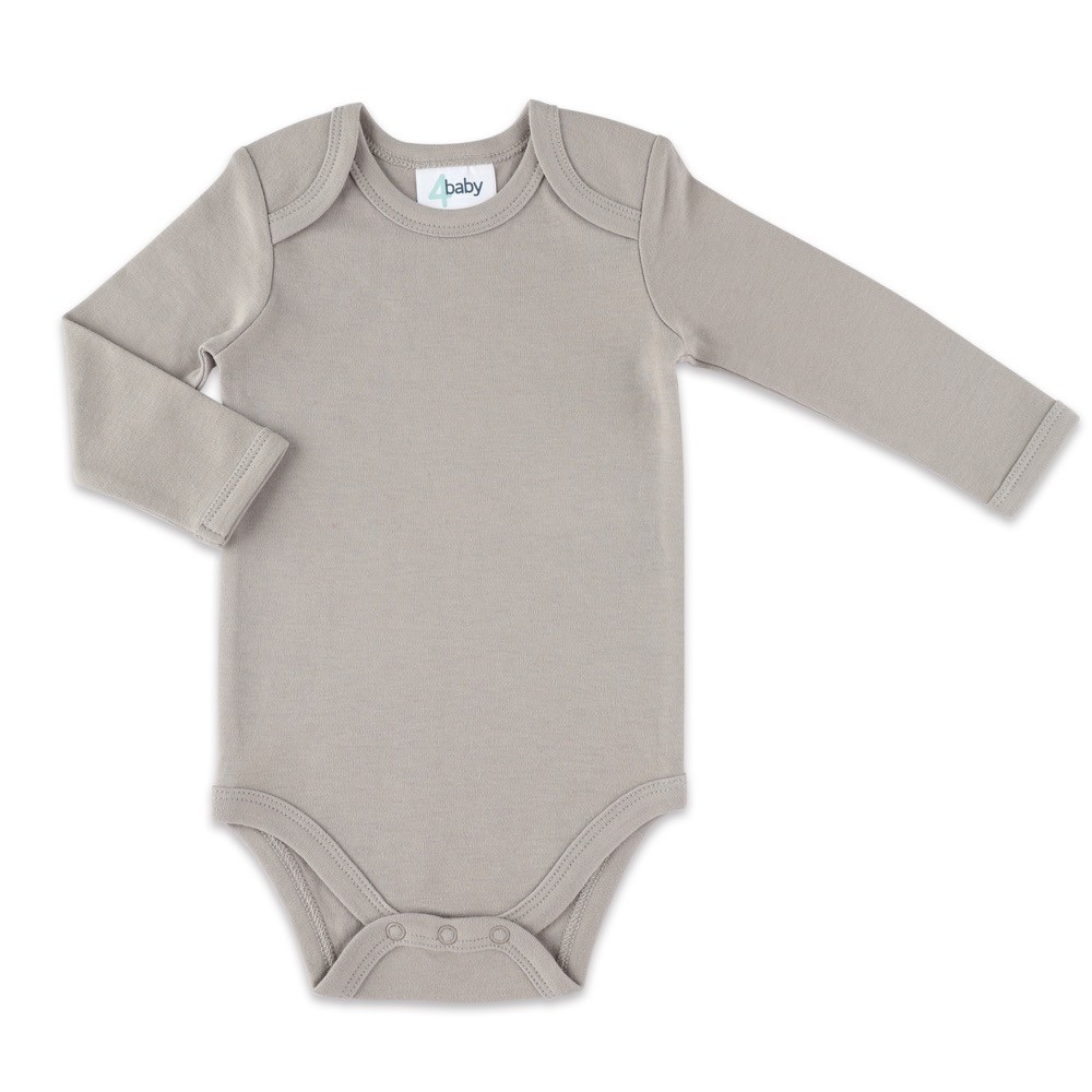 4baby Bodysuit Long Sleeve Mocha Size 00000