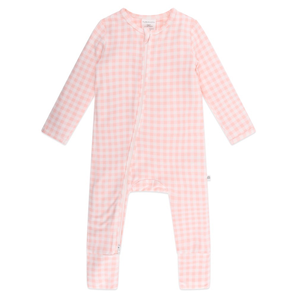 Kynd Baby Day Or Night Onesie Petal Gingham Size 0000
