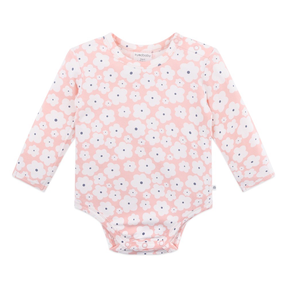 Kynd Baby Bodysuit Long Sleeve Comfy Petal Blooms Size 0
