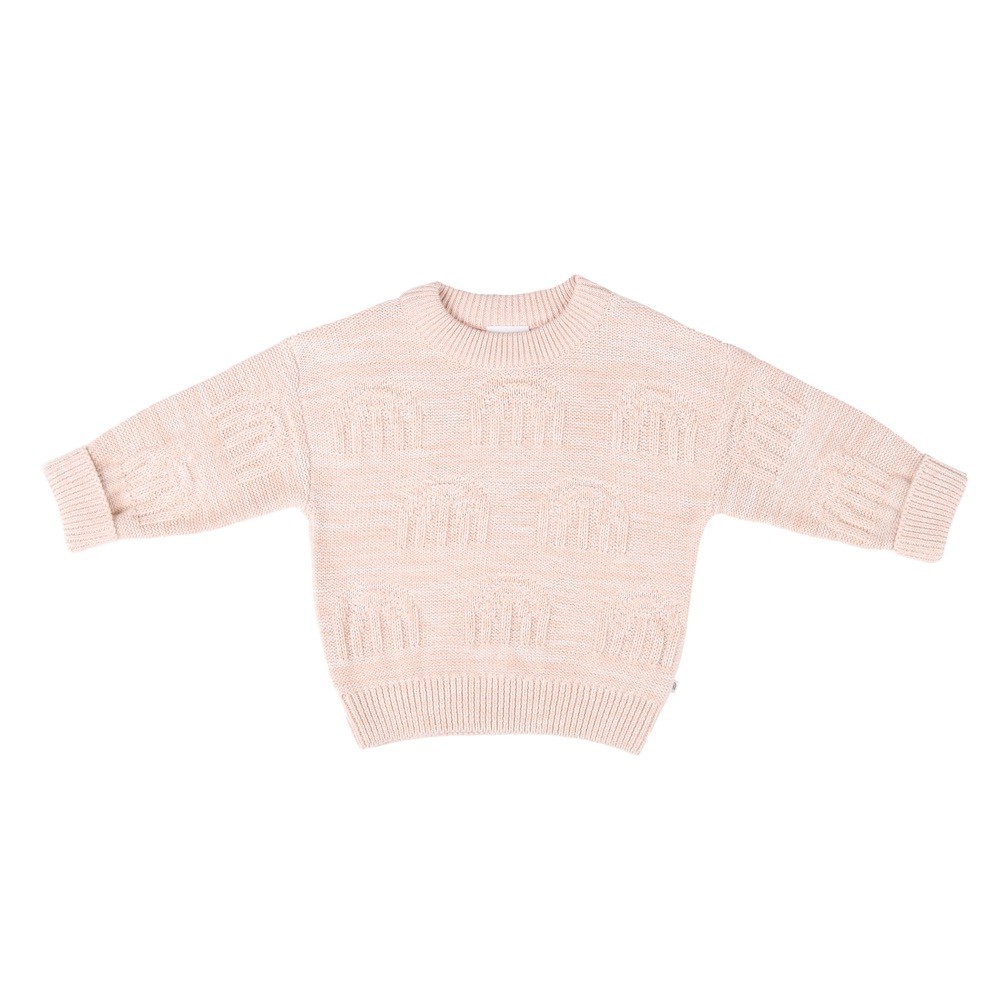 Kynd Baby Jumper Gots Decorative Knit Pearl Rainbow Size 2