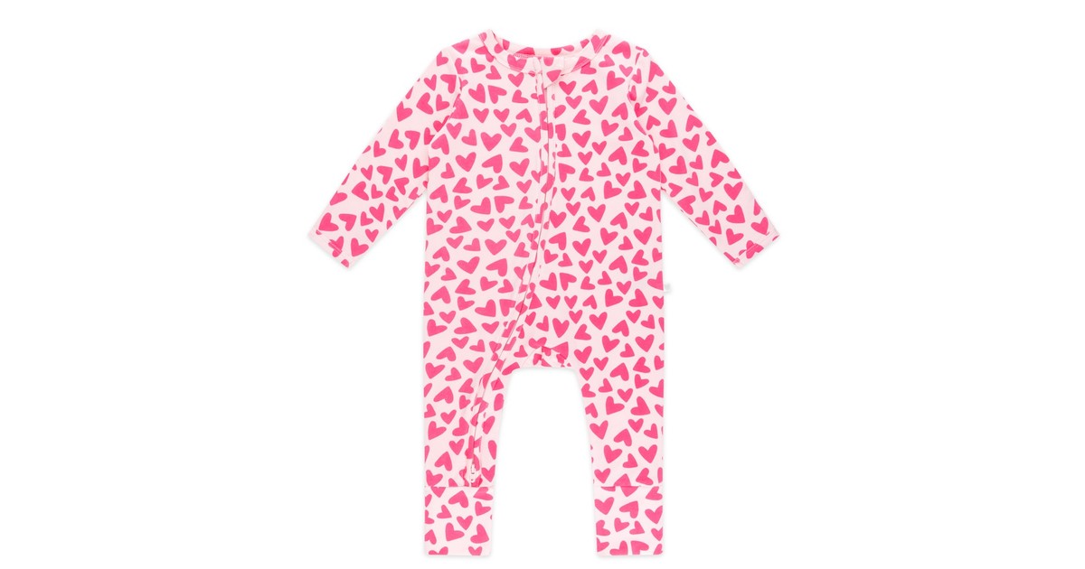 baby crossbody onesie pink