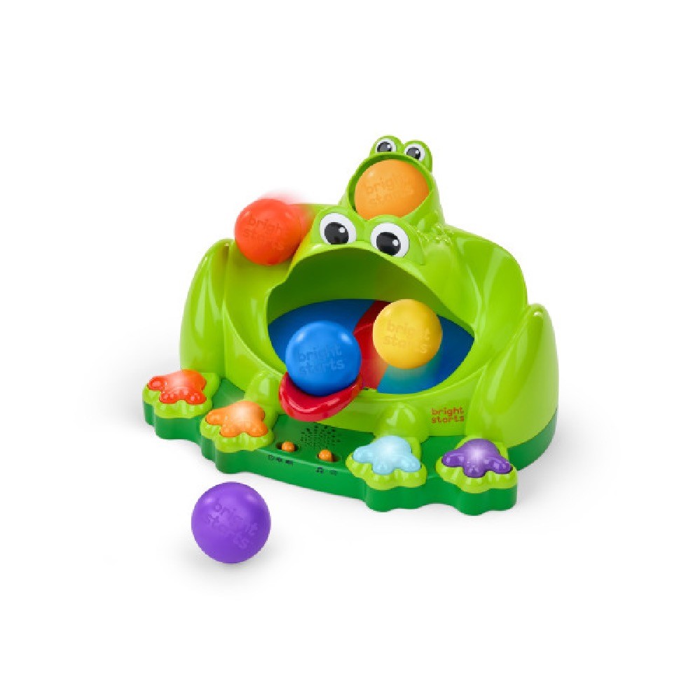 Bright Starts Poppin' Ball Frog Ball Play Toy Baby Bunting AU