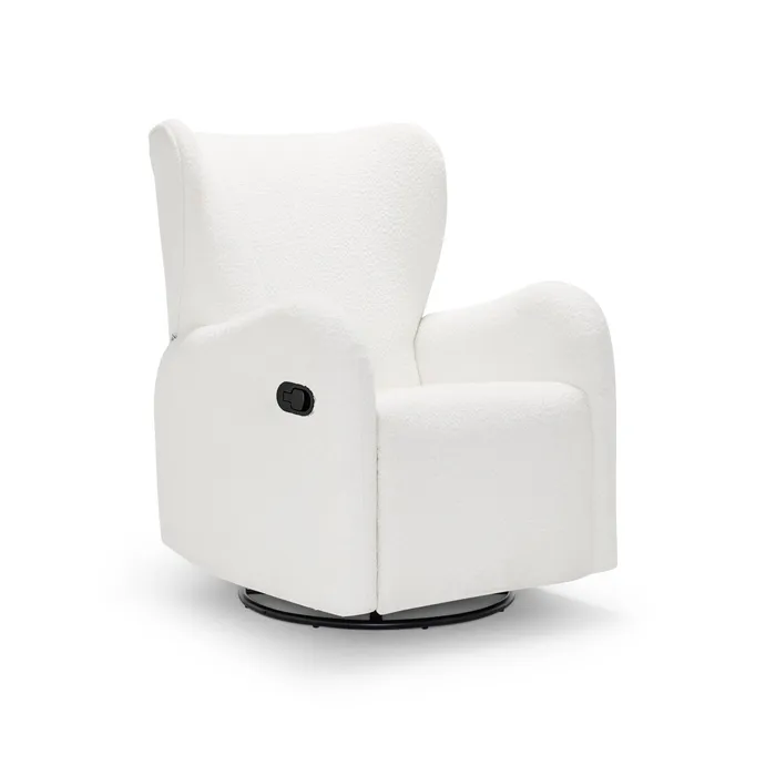 Babyrest Amelia Recliner Chair White Boucle