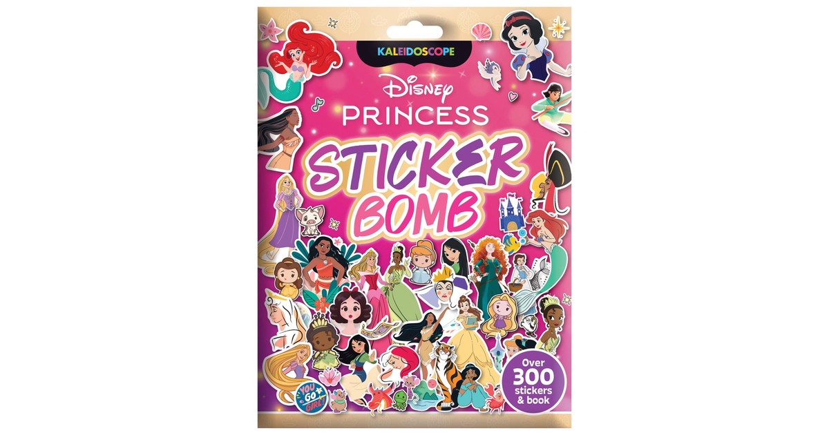 Kaleidoscope Sticker Bomb Disney Princess Baby Bunting NZ