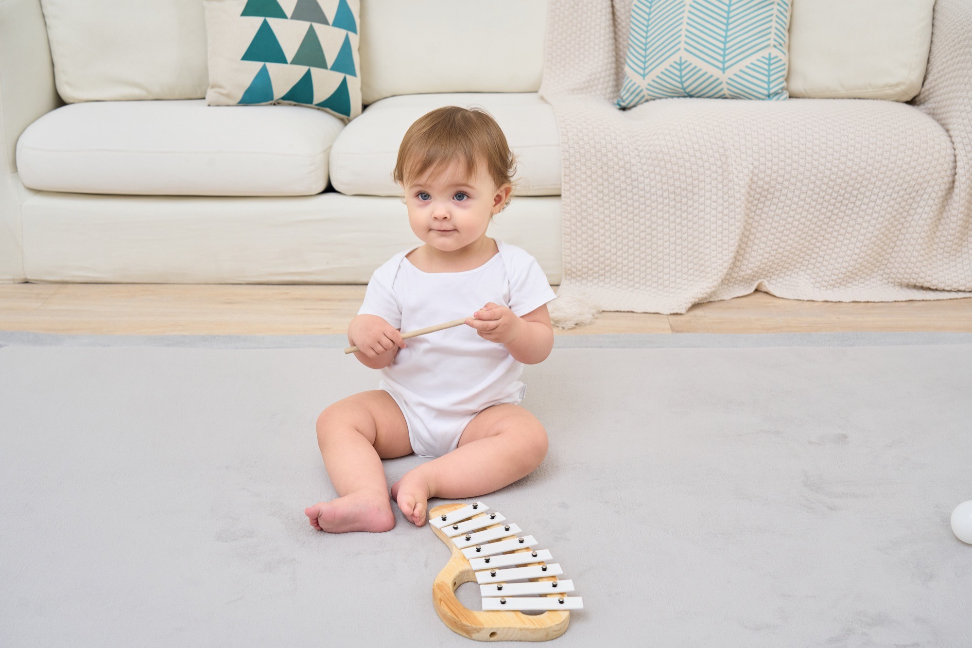 BabyLo Memory Foam Playmat Grey Baby Bunting AU