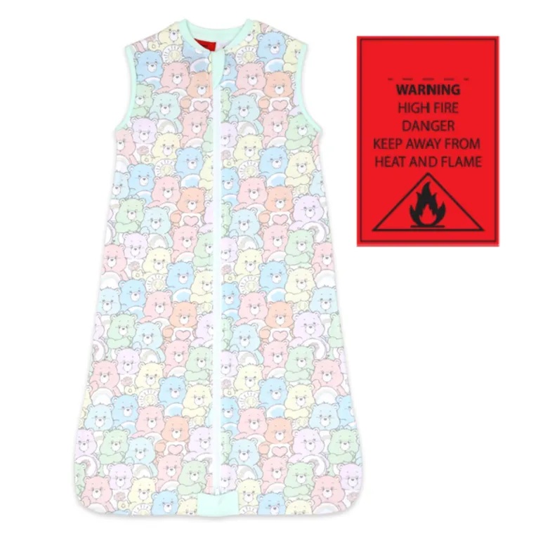 Care Bears Sleeveless Sleepbag 1 Tog Rainbow Size 6-18 Months