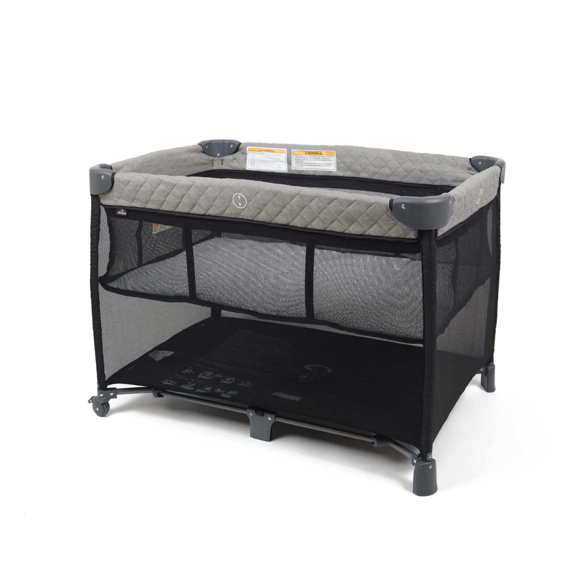 Jengo Voyager 3 In 1 Portacot V2 Black