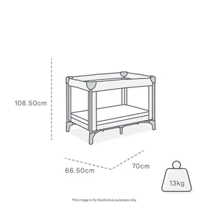 Jengo Oasis 2-In-1 Portacot With Changer Biscuit