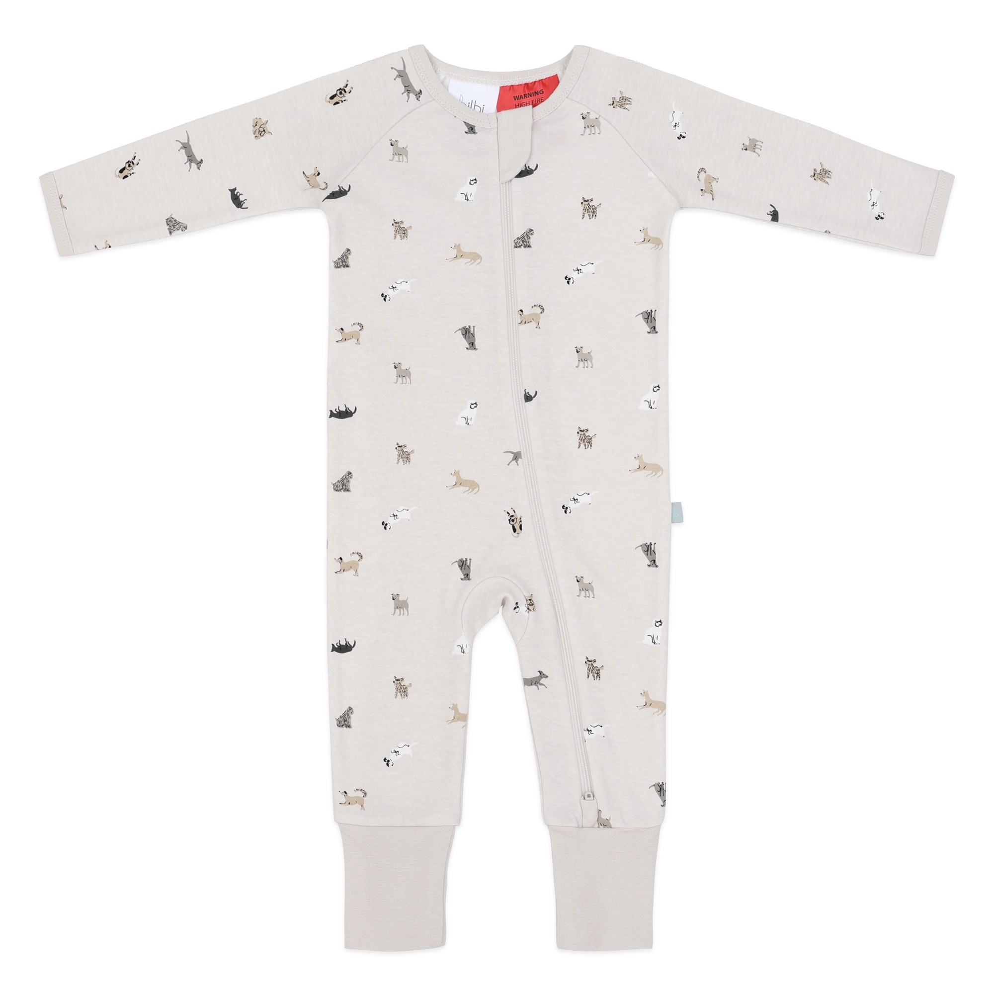 Bilbi Sleep Suit 1.0 Tog Delicate Dogs Size 12-24 Months
