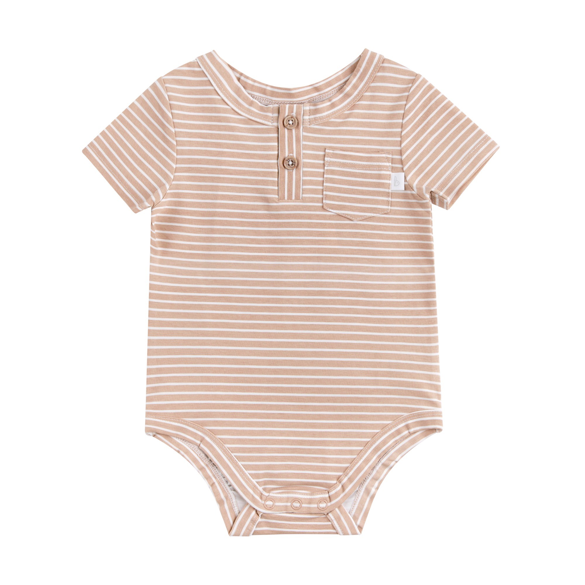 Bilbi Knit Buddy Short Sleeve Bodysuit Sesame Size 00
