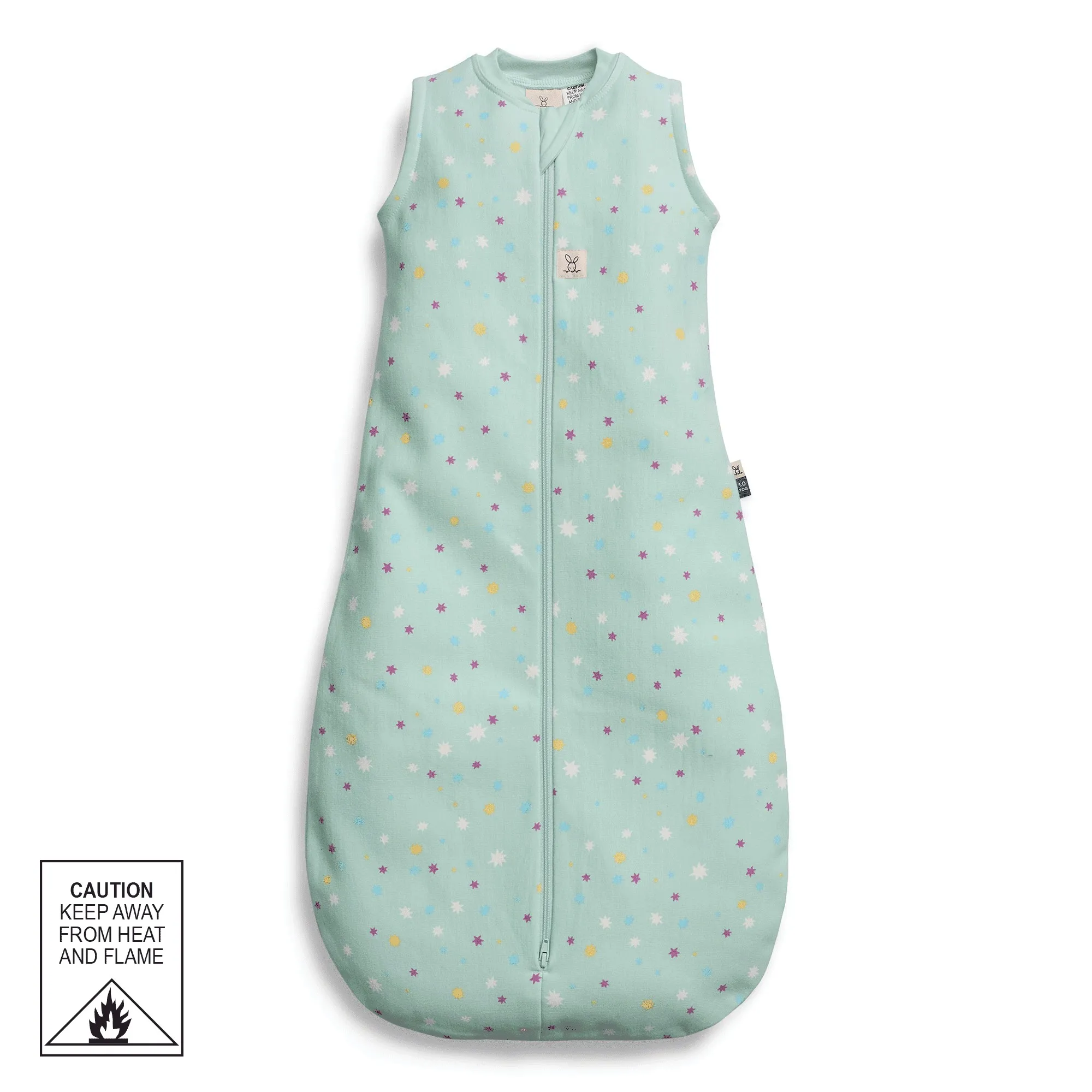 ergoPouch Sleeping Bag 1.0 Tog Mint Stars Size 3-12 Months