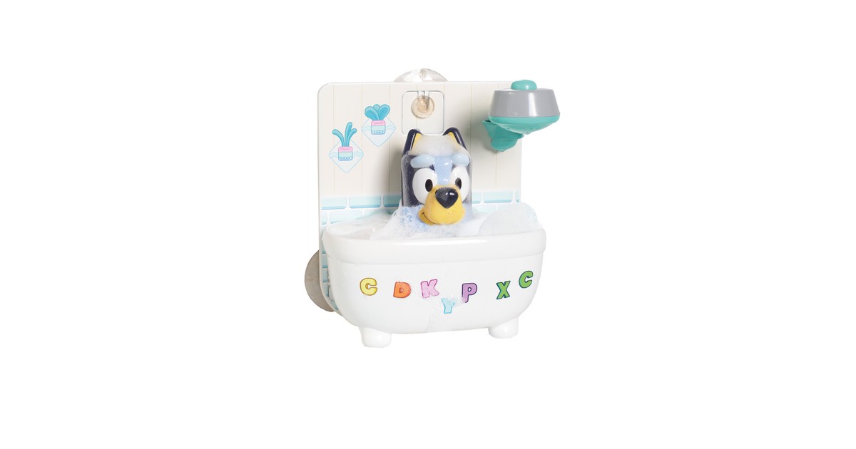 Tomy Toomies Bluey Shower & Scrub Bath Toy | Baby Bunting AU