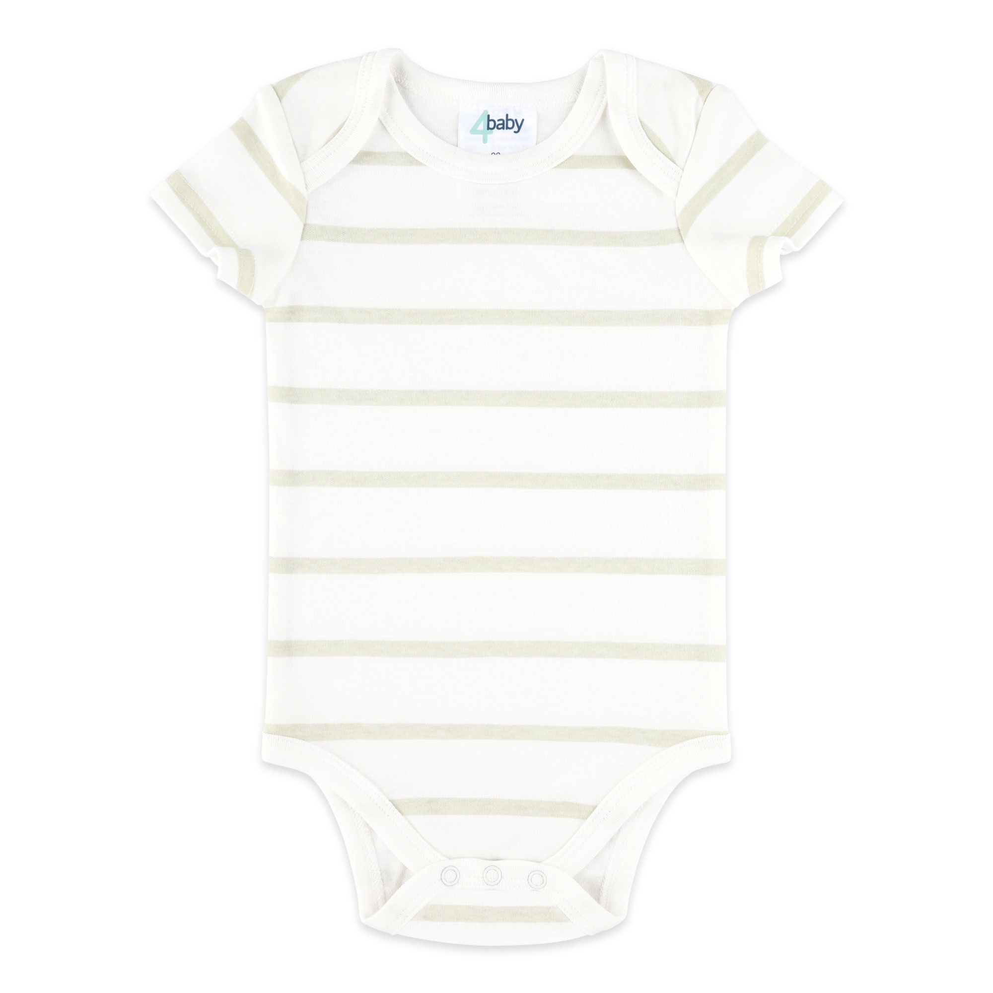 4baby Short Sleeve Bodysuit Say Hey Stripe Size 0
