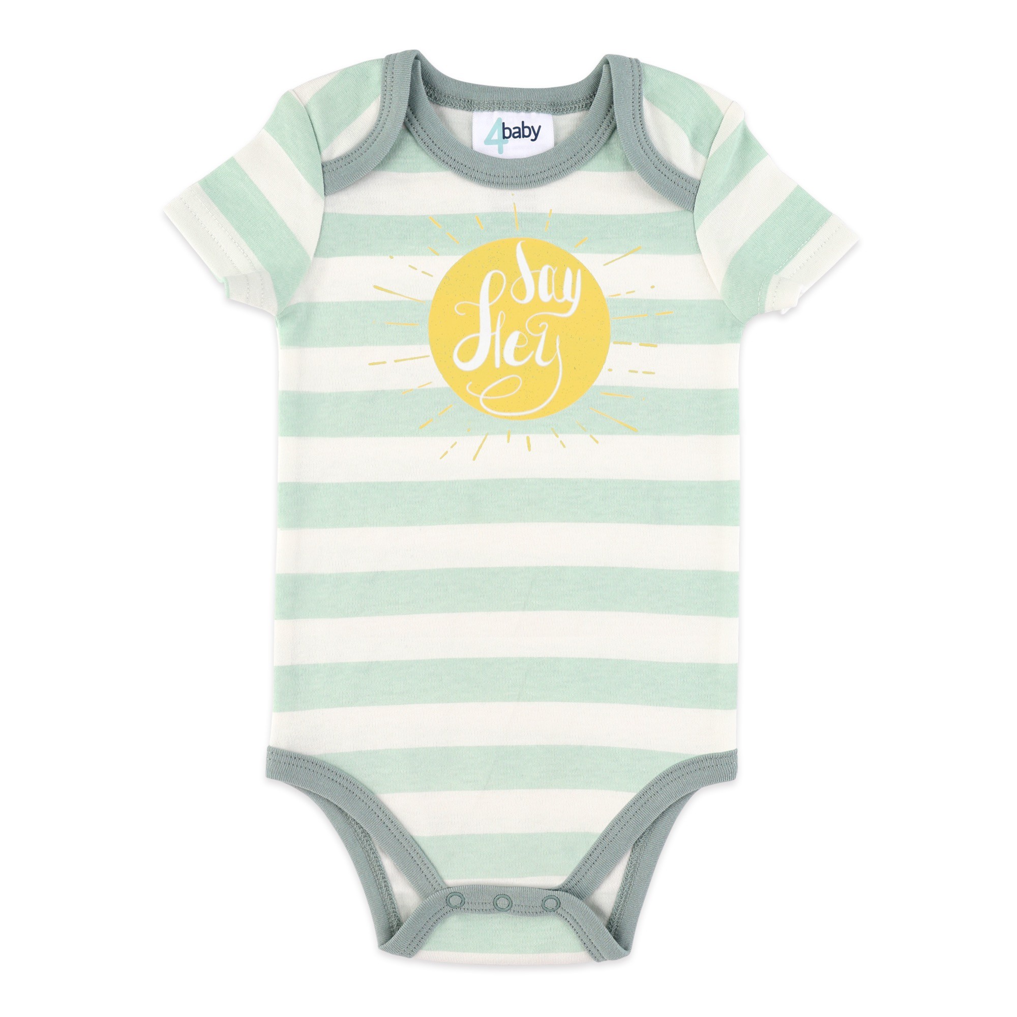 4baby Short Sleeve Bodysuit Multi Size 0